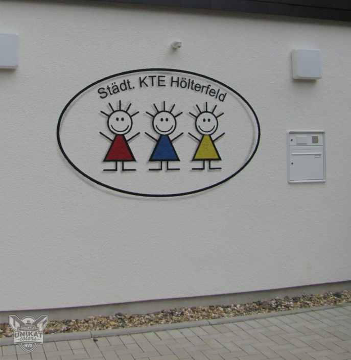Gestaltung Wand am Kindergarten