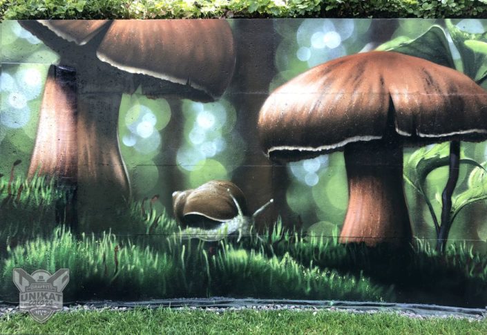Graffiti Pilz