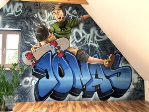 Graffiti Skater Kinderzimer