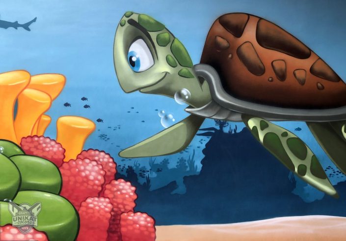 Schildkröte Graffiti